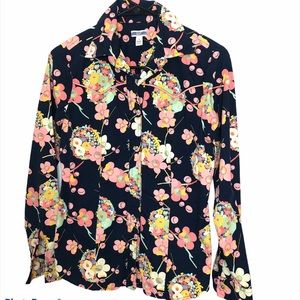 Gap Vintage Western Pearl Snap Floral Shirt S